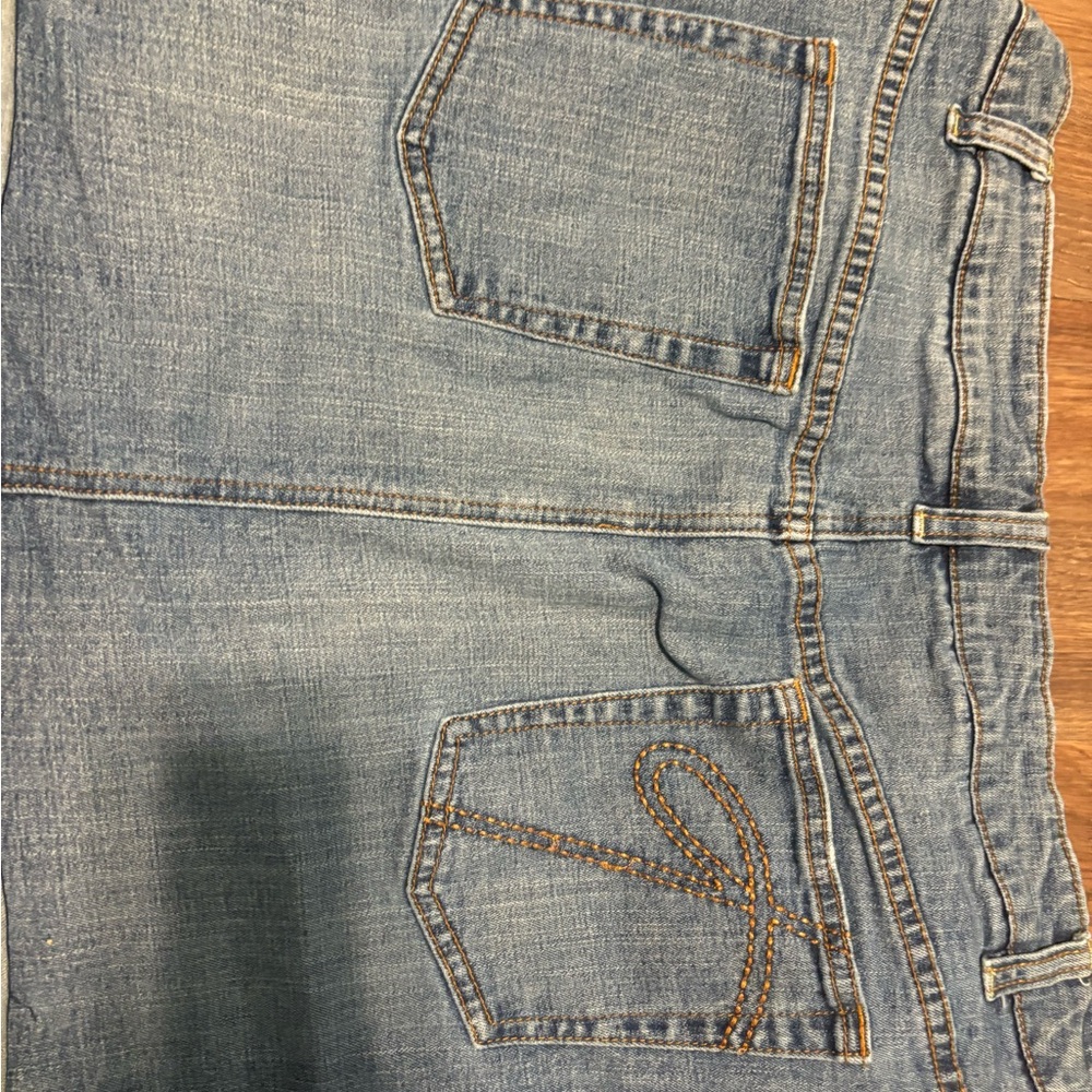Stylish Blue A-Line Denim Skirt